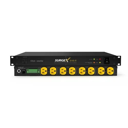 SurgeX SX-1115-RT Rack Mount Surge Eliminator and Power Conditioner with Remote, RU RMS, 120V/15A