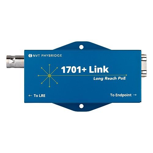 NVT Phybridge NV-EC1701PLS-LK 1701+ Long Reach PoE+ EoC Adapter