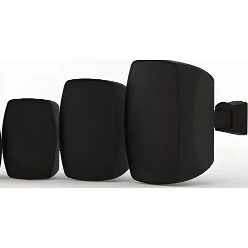 OWI SX4720-B SX Series 4" 2-Way Surface Mount Speakers, 70V / 8 Ohm, Ported, Pair, Black