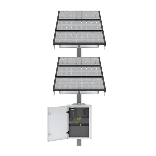 Speco SXC600 IP Solar Powered Panel Kit with 6x 100W Panels, PoE Switch, 4G Router, Aluminum Enclosure