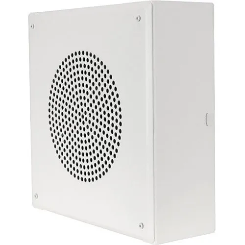 Quam SYSTEM 6VP Surface Mount Speaker, Vandal Resistant, 6W RMS, White