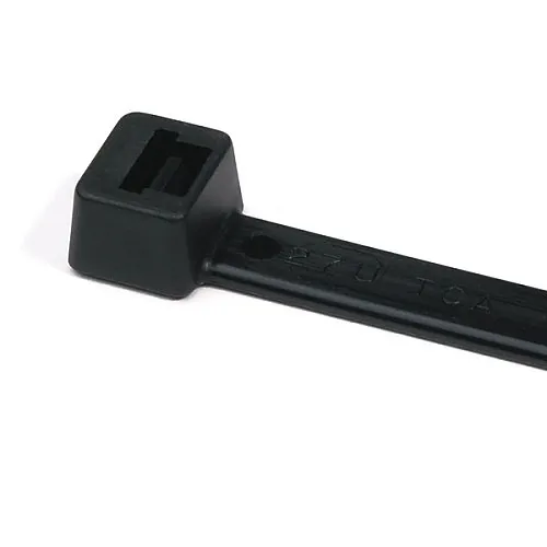 HellermannTyton T120R0H4 Heavy Duty Cable Tie, UL Rated, PA66, Black, 15", 500-Pack