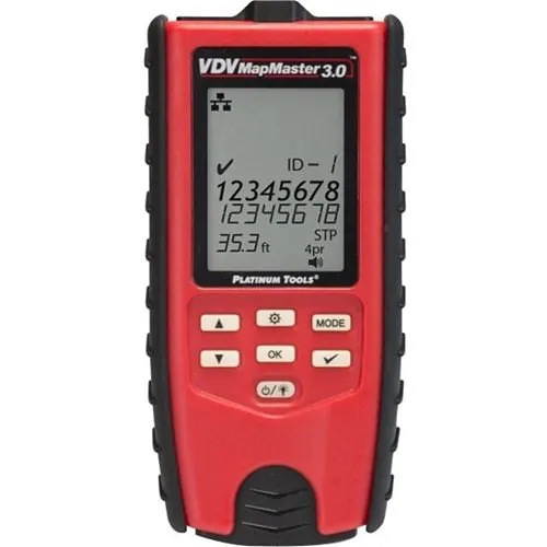 Platinum Tools T130 VDV MapMaster 3.0 Cable Tester, Includes Testing Unit and Remote