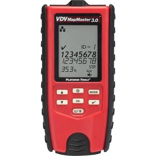 Platinum Tools T130K5 VDV MapMaster 3.0 Network and Coax Cable Field Tester Kit with Case