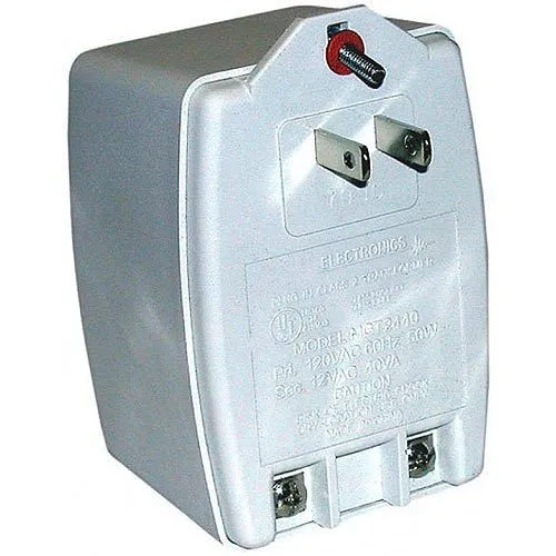Alpha T2440 Plug-in Transformer, 24VAC-40VA Primary, 120V AC Secondary, 24V AC (40 VA) U.L. Listed, for Indoor Use