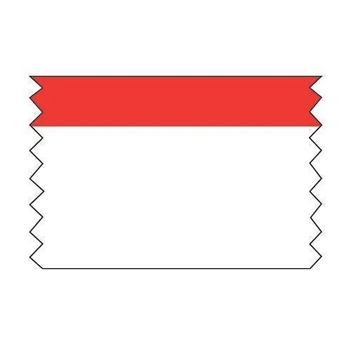 Panduit T400X000A91 Thermal Transfer Continuous Tape, 4.00 x 50' (101.6mm x 15.24m), Blank, Polyester, Red Header and White