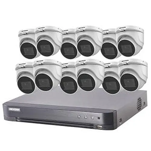 Hikvision T7216U4TA12 5MP TurboHD Kit, 12x 5MP Cameras and 16-Channel 4TB DVR