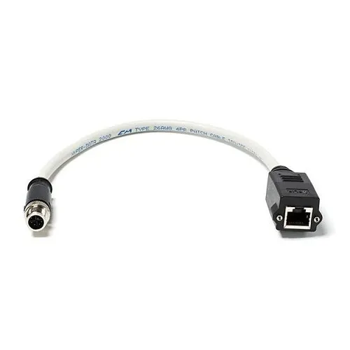 FLIR T911869ACC Ethernet Cable, M12 to RJ45F, X-Coded, 0.3 m
