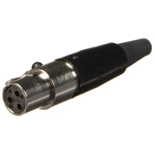 Switchcraft TA3FBXPKG Tini-QG 3-Pin Female Mini XLR Cable Mount, Silver Pins, Nickel