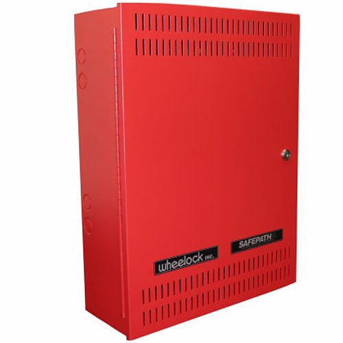 Eaton SPB-80/4 SAFEPATH Supervised Audio Power Booster, 80W, 4A, Steel Enclosure, Red