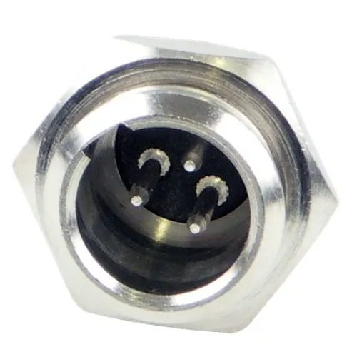 Switchcraft TB3M 3-Pin Male Mount Connector, Nickel