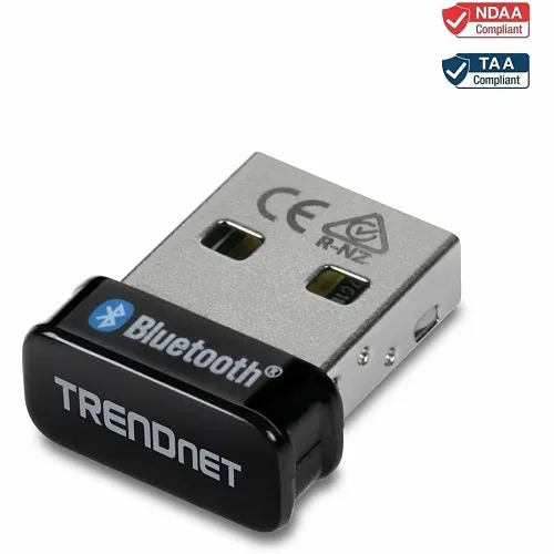 TRENDnet TBW-110UB Micro Bluetooth 5.0 USB Adapter with BR/EDR/BLE, Supports Bluetooth Low Energy BLE speeds up to 2Mbps