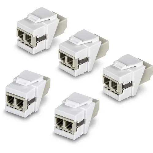 TRENDnet TC-K05LC LC Duplex Fiber Optic Keystone Coupler Jacks, 5-Pack