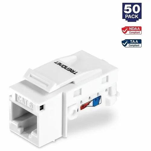 TRENDnet TC-K50C6 50 Pack CAT6 RJ-45 Keystone Jack