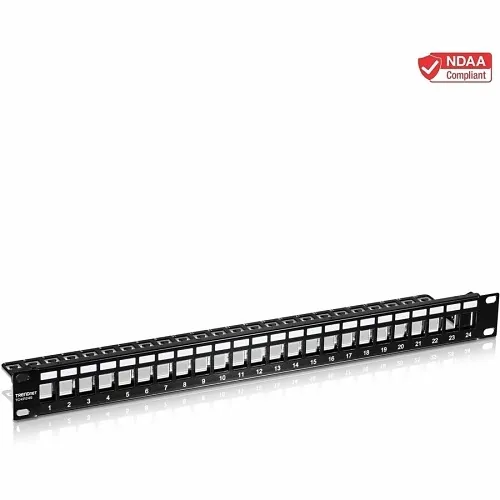 TRENDnet TC-KP24 24-Port Blank Keystone 1U Patch Panel