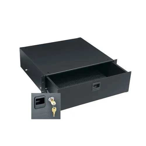 Middle Atlantic TD3LK Heavy Duty Rack Mounted Drawer with Lock, 3U