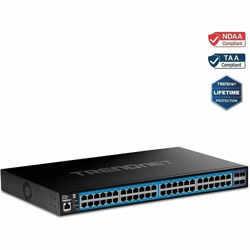 TRENDnet TEG-3524S 52-Port Gigabit Web Smart Switch with 10G SFP+ Ports