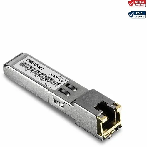 TRENDnet TEG-MGBRJ SFP Module, 1000BASE-T, RJ-45, Copper