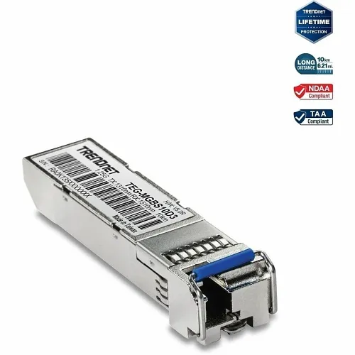 TRENDnet TEG-MGBS10D3 Mini-Gbic Dual Wavelength Single-Mode LC Module 1310 (10 km)