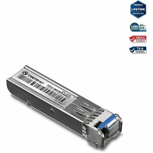 TRENDnet TEG-MGBS40D3 SFP Dual Wavelength Single-Mode LC Module 1310 (40km)