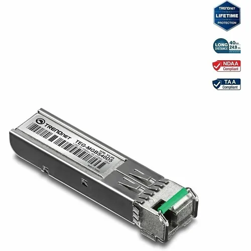 TRENDnet TEG-MGBS40D5 SFP Dual Wavelength Single-Mode LC Module 1550 (40 km)