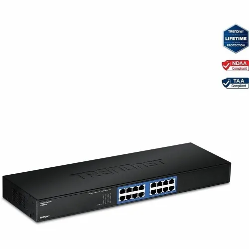 TRENDnet TEG-S16g 16-Port Gigabit GREENnet Switch, 32 Gbps