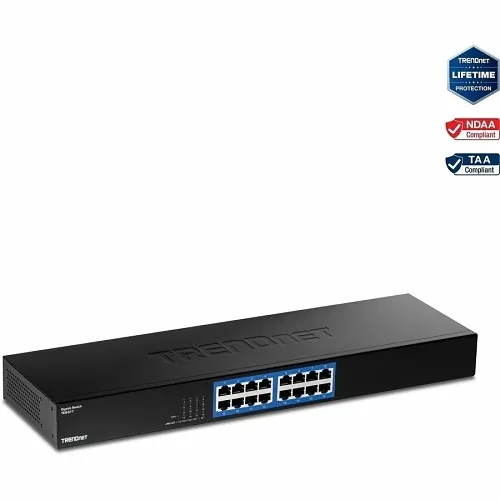 TRENDnet TEG-S17 16-Port Gigabit Switch RJ-45, Rack Mountable