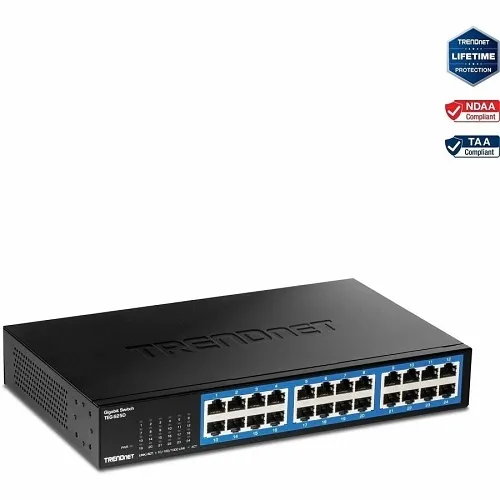 TRENDnet TEG-S25D 24-Port Gigabit Desktop Switch RJ-45, Rack Mountable