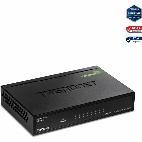 TRENDnet TEG-S82G (Version v3.1R) 8-Port Gigabit GREENnet Switch with Metal Case