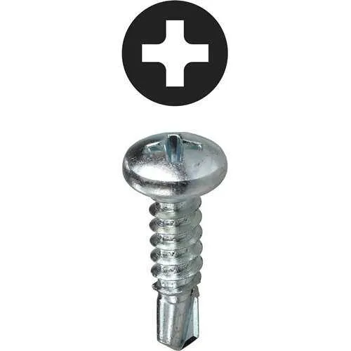 Dottie TEKPH834 #8 3/4" Phillips Pan Head Self Drilling Screw, 100-Pack