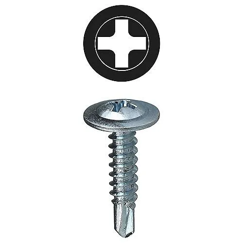 Dottie TEKW812 #8 1/2" Phillips Wafer Head Self Drilling Screw, 100-Pack