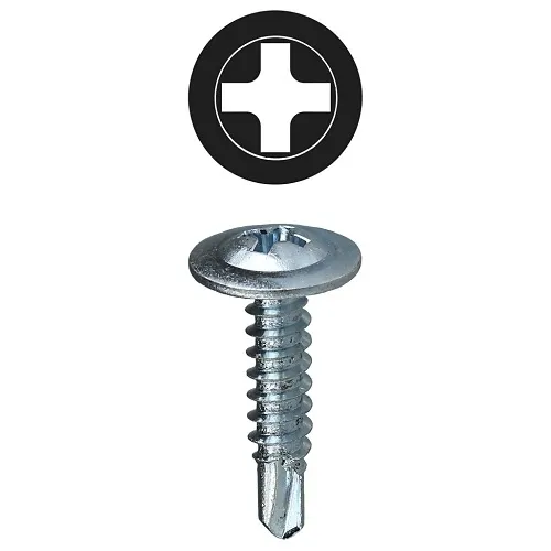 Dottie TEKW81BK Screw, #8 1" Phillips Wafer Head Self Drilling Screw