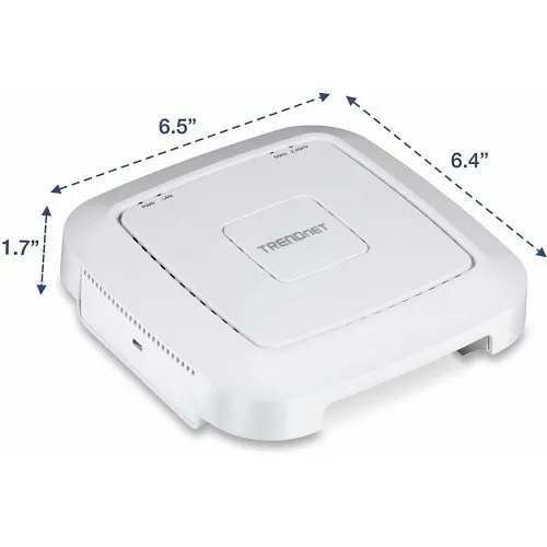TRENDnet TEW-821DAP AC1200 Dual Band PoE Indoor Wireless Access Point, 867Mbps