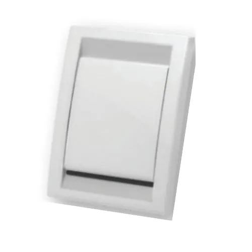Trovac TF040101 Deco Inlet Valve, Rectangular, White