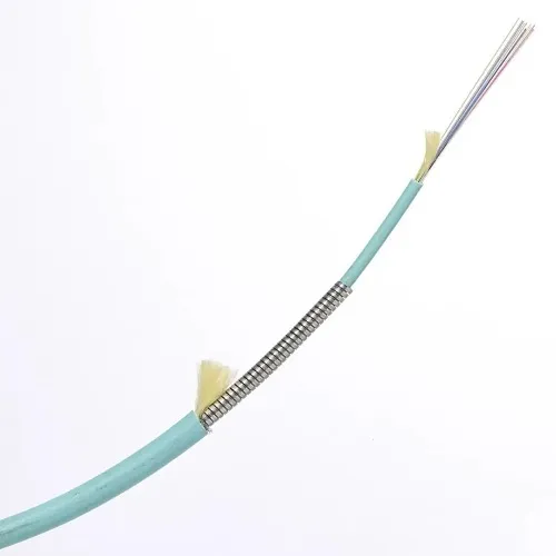 TiniFiber TF12-OM4-PL 12 Fiber OM4 Plenum Indoor Armored Fiber Optic Cable