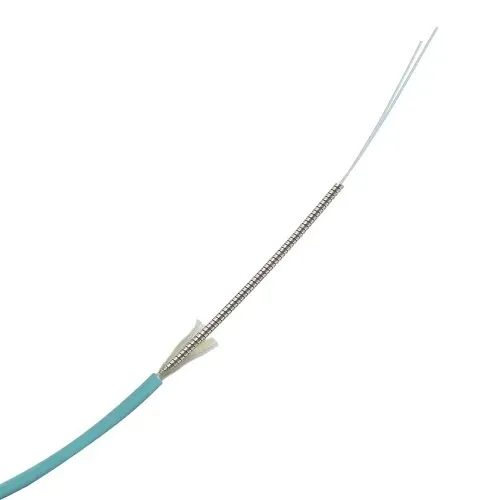 TiniFiber TF4-OM3-PL 4-Fiber OM3 Plenum Indoor Armored Fiber Optic Cable, 900um