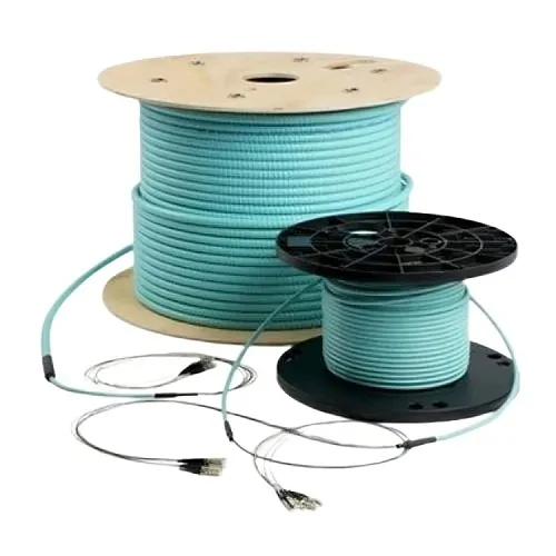 TiniFiber TF6-OM3-PVC 6-Core Multimode OM3 Armored Riser-Rated Indoor Fiber Optic Cable, 900μm