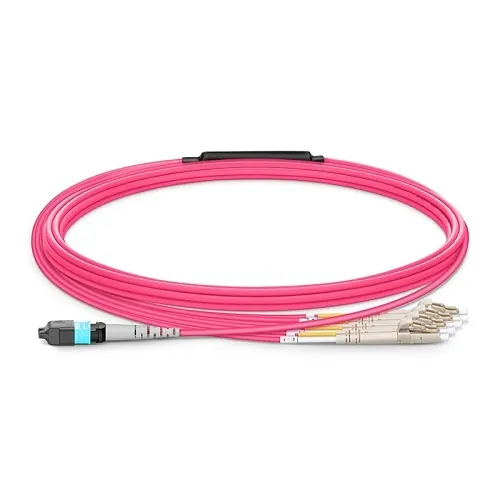 TiniFiber TF6-OM4-PL-LCLC-770-1PE 6 Strand OM4 Plenum Fiber Optic Cable, 770', LC-LC Connectors