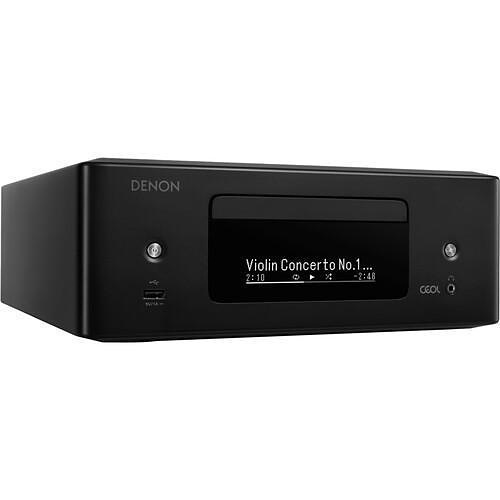Denon RCD-N12 2-Channel Compact Stereo Receiver with Built-in CD Player, Tuner, Bluetooth, Apple AirPlay 2, and HEOS Streaming