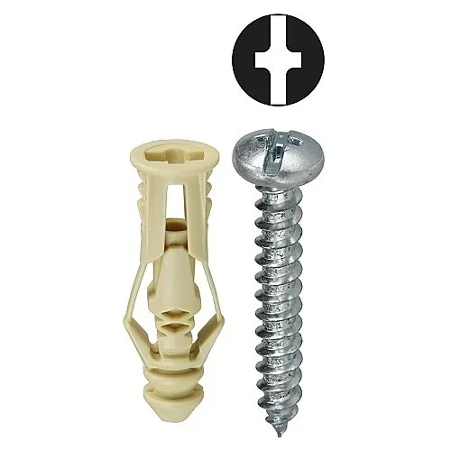 Dottie TG6K Anchor Kit with Pan Head Combination, Beige