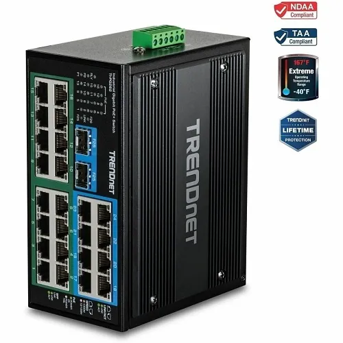 TRENDnet TI-PG262 26-Port DIN Rail Network Switch