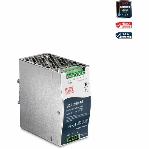 TRENDnet TI-S24048 240W Single Output Industrial DIN-Rail Power Supply