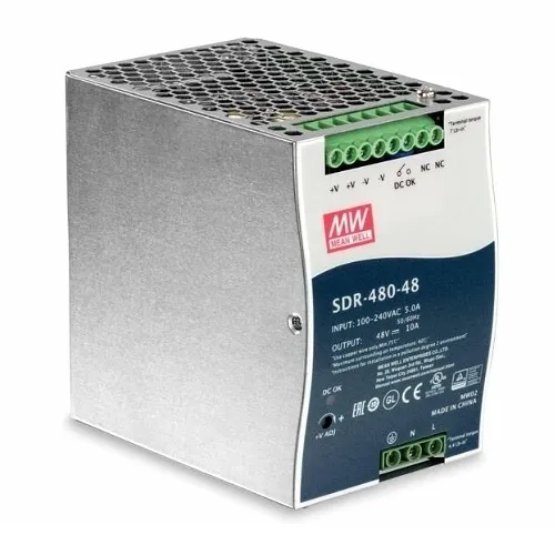 TRENDnet TI-S48048 480w, 48v DC, 10a AC to DC DIN-Rail Power Supply with Pfc Function