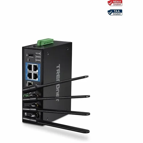 TRENDnet TI-W100 Industrial AC1200 Wireless Dual Band, 4Gb Port Router