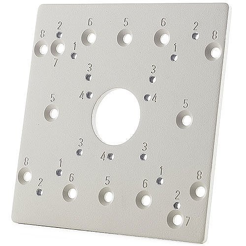 IDIS AV-EBAS-W Square Electrical Box Adapter for ConteraIP Panoramic, Micro Bullet and Bullet Cameras, White