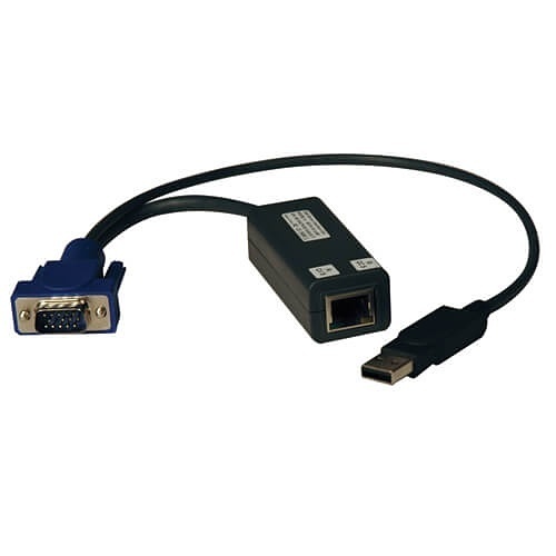 Eaton Tripp Lite B078-101-USB-1 Cable Assembly Ethernet, 1.30' (0.396 m) 24AWG (HD15/USB) to RJ-45 M/M-F