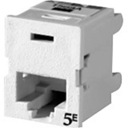 Ortronics TJ5E00 Clarity 5e Tracjack, T568a/B, 180 Degree, White