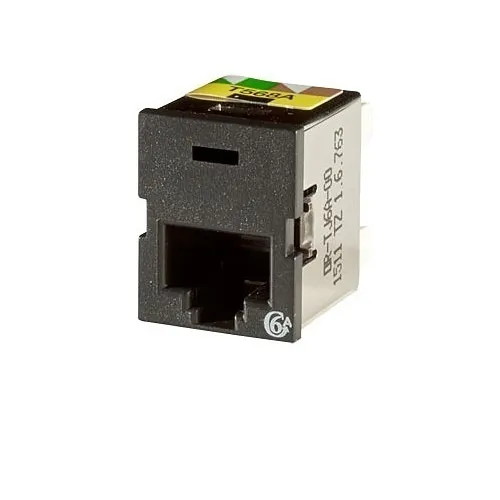 Ortronics TJ6A-00 Clarity CAT6 TracJack, T568A/B, 180°, Black