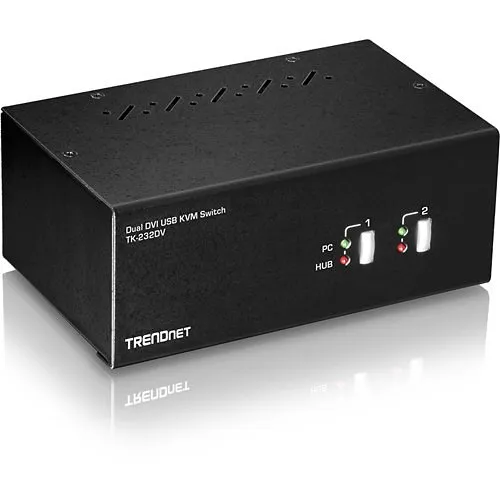 TRENDnet TK-232DV 2-Port Dual Monitor DVI KVM Switch