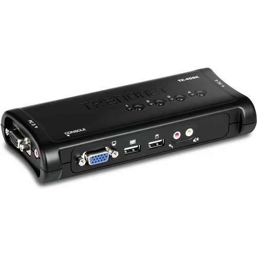TRENDnet TK-409K 4-Port USB KVM Switch Kit with Audio